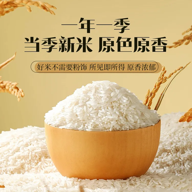 基地直销五台建安大米泉水灌溉富含矿物质新米煮饭软糯好吃砖头装