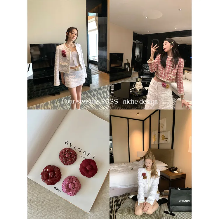 合金胸针 区区欧阳 花朵胸针高级感精致时尚设计感轻奢优雅别针