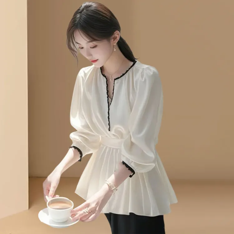 春秋穿搭套装高级感轻奢减龄温柔显瘦衬衣半身裙2025超火两件套女