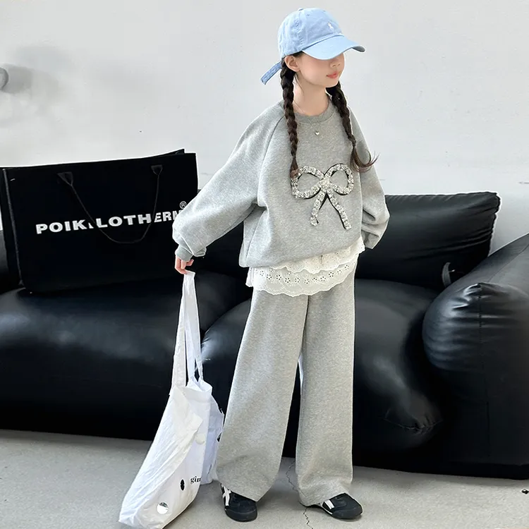 女童卫衣套装春秋款2025新款运动服大童女孩洋气春装儿童韩系穿搭