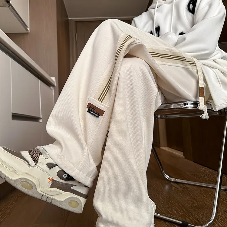 2026春季新款港风内景织带卫裤美式直筒卫裤