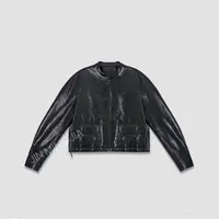 2025早春{油蜡植鞣}小羊皮显瘦春秋款真皮皮衣女士皮衣NG998