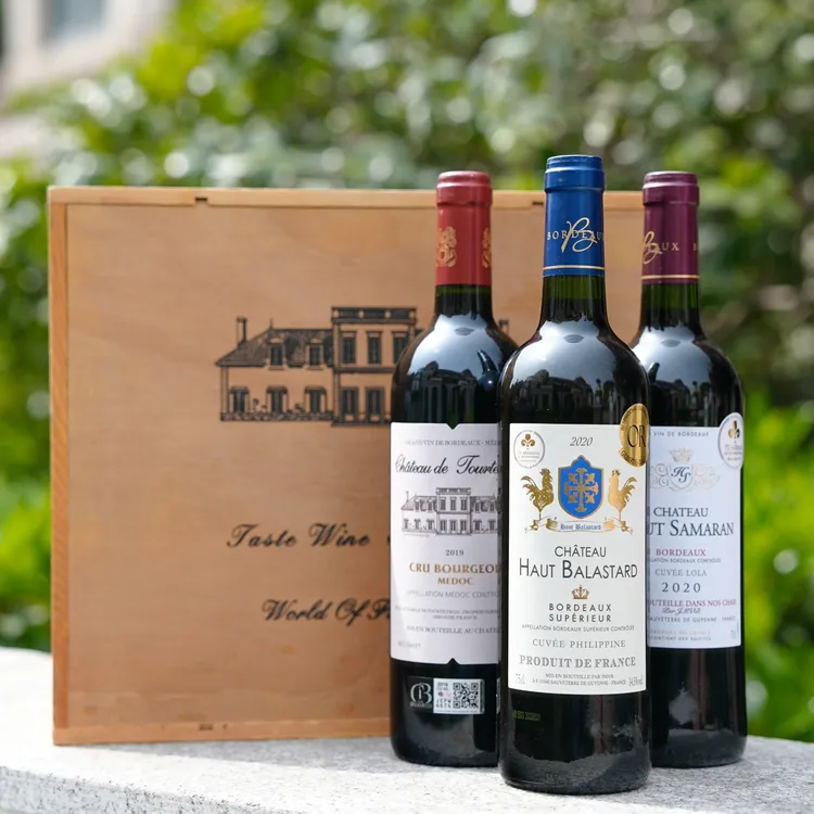 宝奈仕法国波尔多大区级超波中级庄干红葡萄酒礼盒装