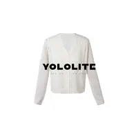 YOLOLITE【雪绒花】3181秋季新款100%绵羊毛松弛感V领针织开衫上衣