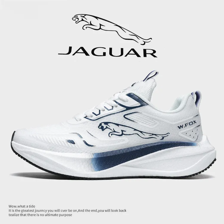 JAGUAR捷豹正品夏季新款透气网面真爆软底防滑减震鞋子碳板跑步鞋