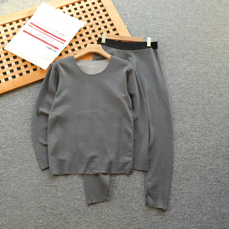 日单 男士冬季双面德绒 无痕切割工艺 保暖内衣套装