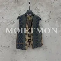 Moi et mon秋季新款小众舒适百搭洋气马甲复古宽松个性马甲