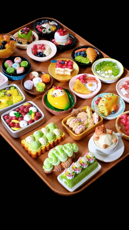 【维他直播拆】树脂高货仿真食玩磁吸冰箱贴（全是好看的贴贴)