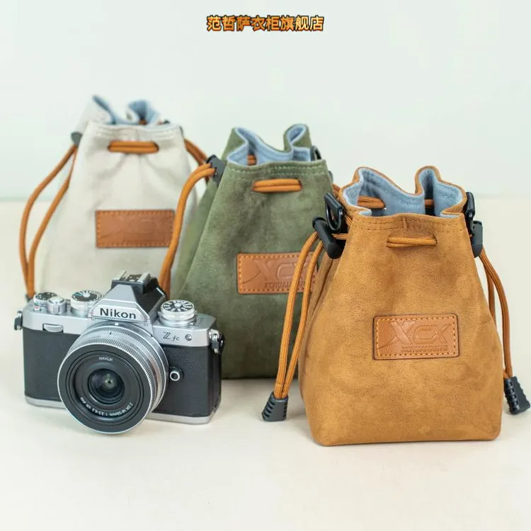 索尼zve10相机包r50佳能收纳袋范哲萨xs10xt50内便携英伦相机包