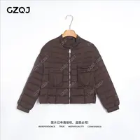 老琴私服【海德堡】琥珀流光风90白鸭绒排骨羽绒服外套女秋冬季4016
