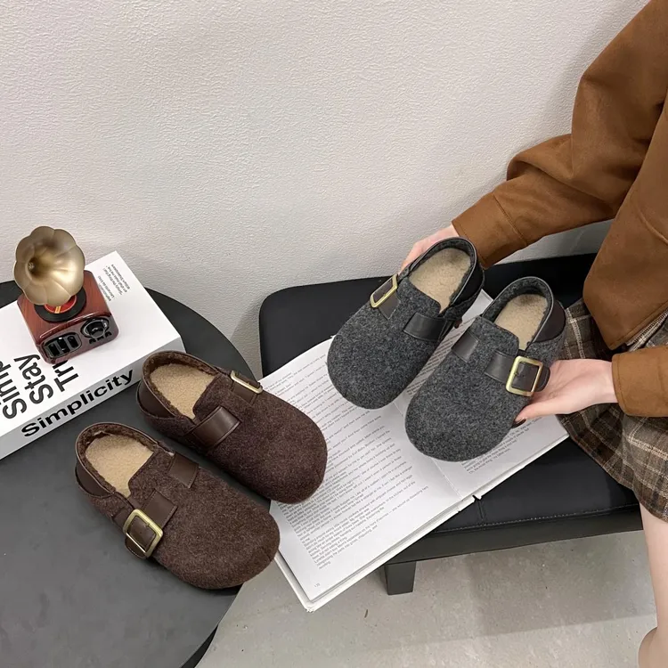 【爆款推荐】2026复古百搭时尚休闲魔术贴厚底勃肯鞋 显瘦增高5cm商品图