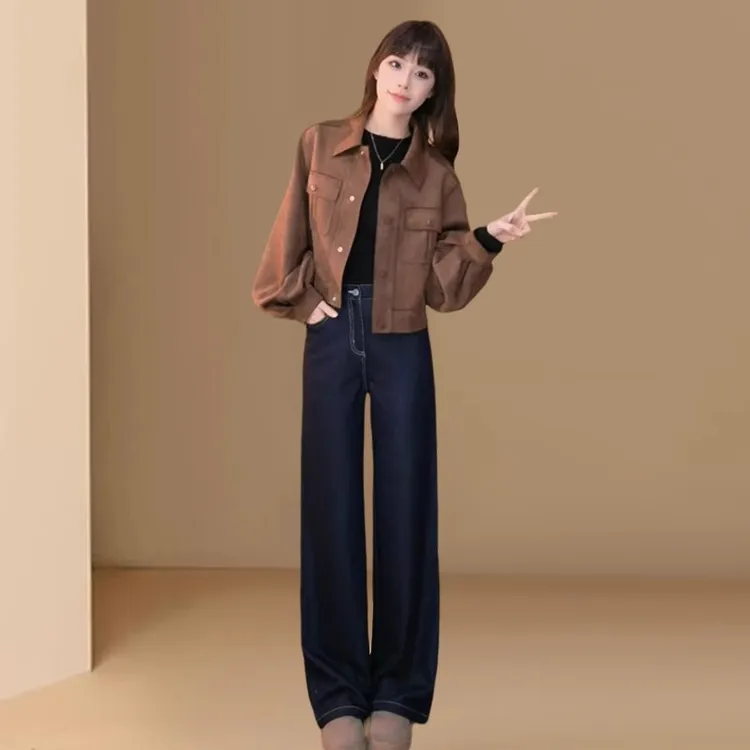 2025洋气时尚短外套女春季新款小个子韩版宽松休闲显瘦夹克上衣潮