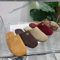 秋休闲款法式拖鞋女新款配裙子包头拖鞋9001