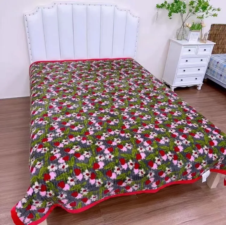 冬季新款牛奶绒加厚床盖加绒速热保暖不掉毛耐脏不起静电防滑床单