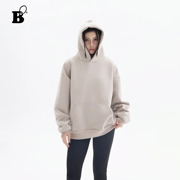 Bo【拒绝AB货】秋季薄款连帽纯欲慵懒风女装长袖宽松情侣大码外套