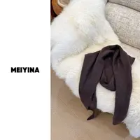 MEIYINA定制 山羊绒拉毛三角披肩围巾