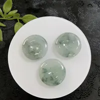 【芬姐珠宝】YM1231-4 飘花平安扣吊坠 天然缅甸A货翡翠多样性发一