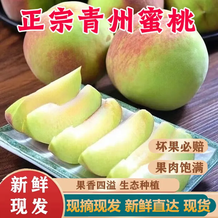 【源头直发】正宗山东青州蜜桃离核红心脆甜新鲜应季水果现摘现发
