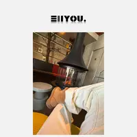 【ENYOU定制】曹姐新疆自穿 白色加绒微喇裤