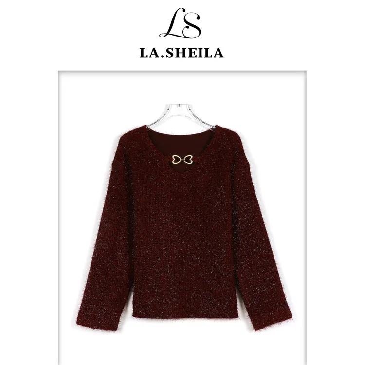 LA.Sheila星空卫衣毛衣双穿加绒加厚251-WY/0103-3101832