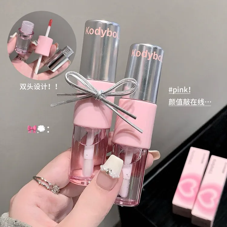 【到手2支】双头持色唇釉丝滑不显唇纹镜面唇油显嫩嘟嘟唇显白