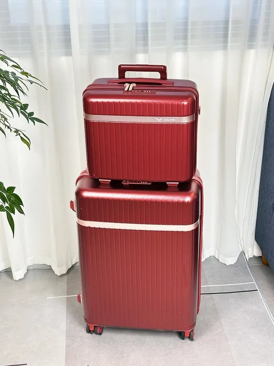 红色结婚子母箱陪嫁行李箱20寸旅行箱静音万向轮婚庆箱24寸拉杆箱