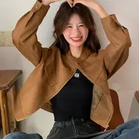 秋季拉链小众短外套防风韩版