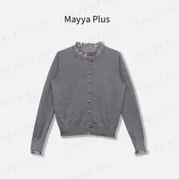 【明洞学姐】Mayya Plus麦芽定制气质显瘦流光风毛织上衣32546085
