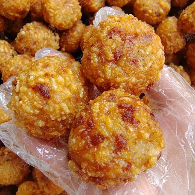 糯米圆子安徽特色美食500g/袋炸好发货包邮微扁介意慎拍