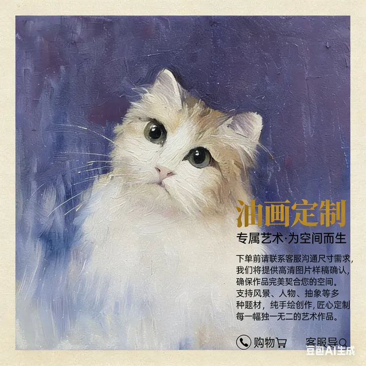 纯手绘油画定制任意题材装饰画15天周期发货