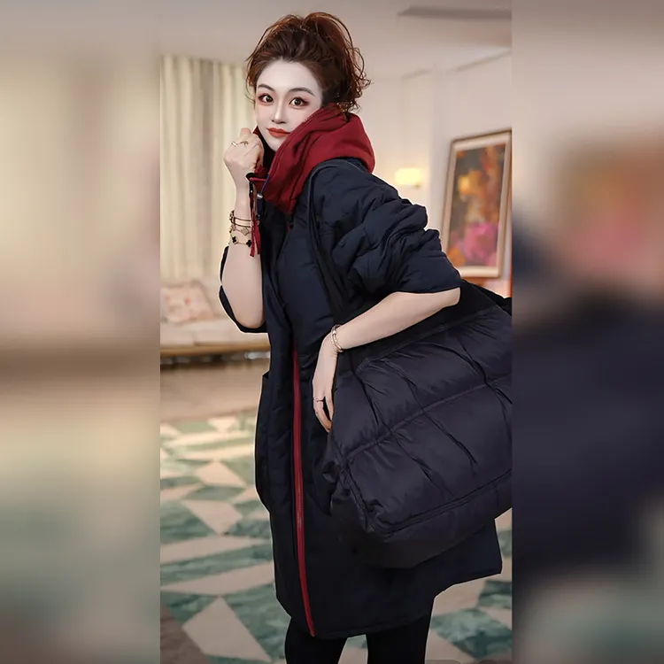 【Linda姐高端线】冬季时尚气质百搭休闲连帽棉服外套AF5WMF0366