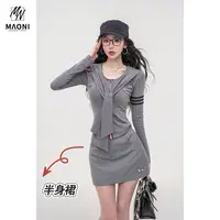 毛妮LADIESFIRST【简绣生趣】学院风短裤裙早秋小狗刺绣半裙L2103