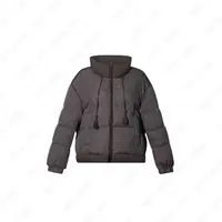 【棋盘格】87050新国标90格子拼接加厚立领羽绒服