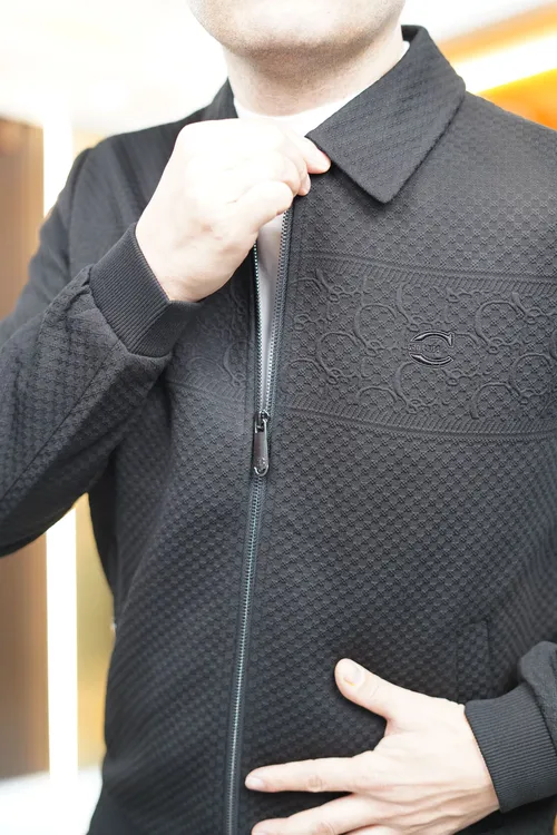 03777J外套男士男装夹克休闲立领开衫时尚