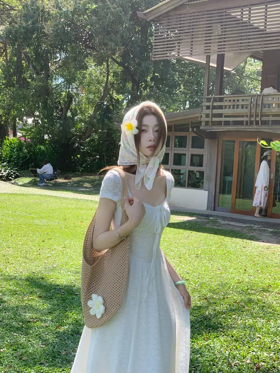 EIA一尧【茉莉清茶】春夏气质纯欲优雅连衣裙显瘦氛围温柔法式设计