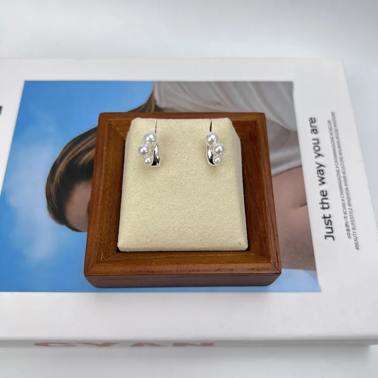 925银耳饰 【挺好的】通体925银三球高尔夫耳钉银色精致素款百搭