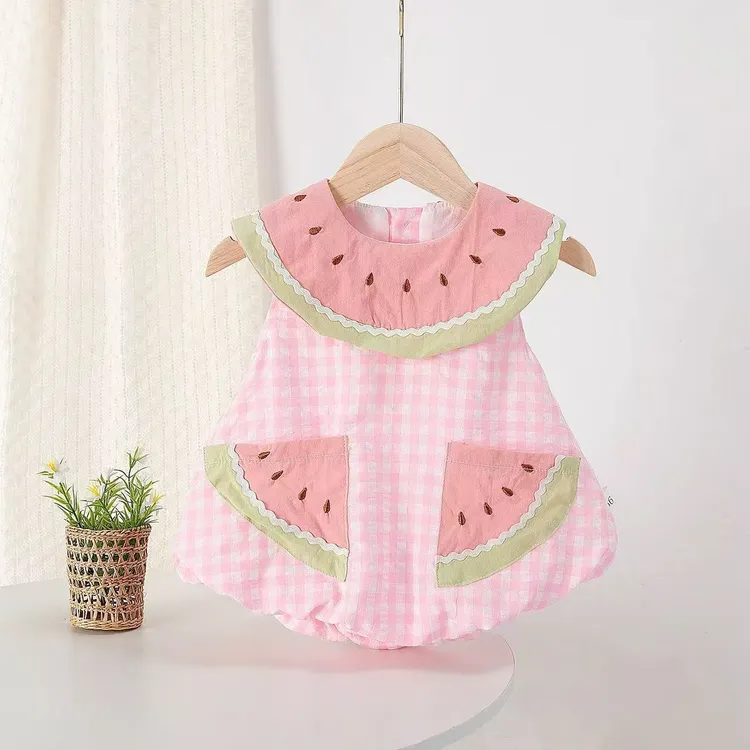 【新人福利】夏装可爱超甜2025洋气新款卡通女宝宝超萌西瓜婴幼儿无