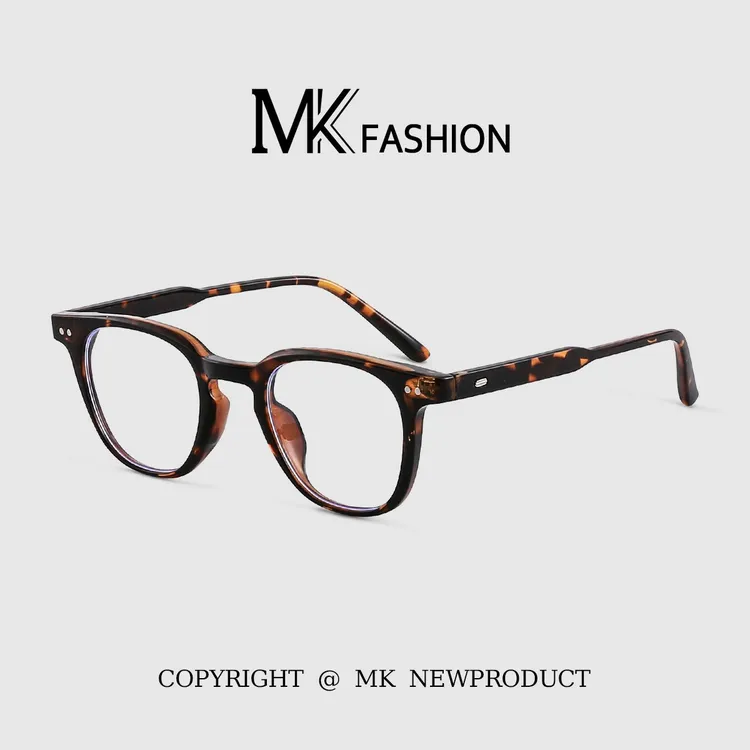 小众复古眼镜框镜架女超轻款小框气质方形豹纹色眼镜防蓝光素颜镜