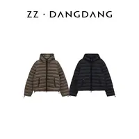 ZZ·DANGDANG25秋冬新款85白鹅绒连帽排骨保暖蓬松羽绒服22425220