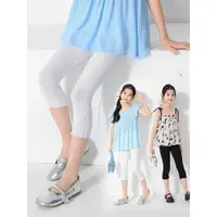 【米果妈】儿童2025夏季新款时尚百搭木耳边七分打底裤B2309