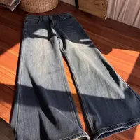 冬季加绒加厚牛仔长裤喇叭裤显瘦牛仔裤冬季厚裤子休闲裤