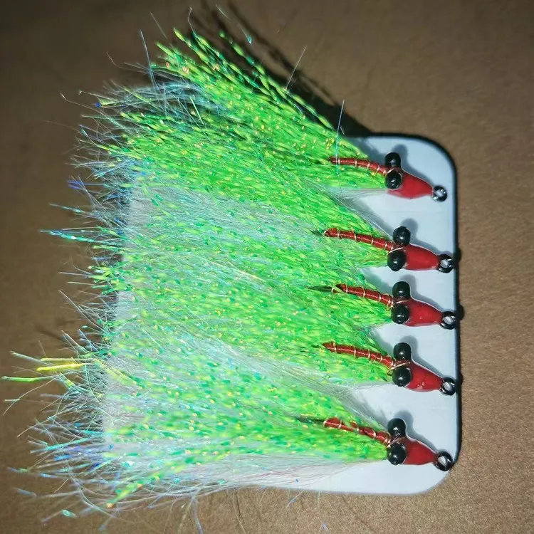 冰丝虾路亚飞蝇钩微物生假饵适用于翘嘴青稍溪流钓鱼路亚虾皮钩