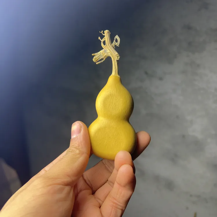 精品夹扁葫芦手把件文玩盘玩（不保龙头）