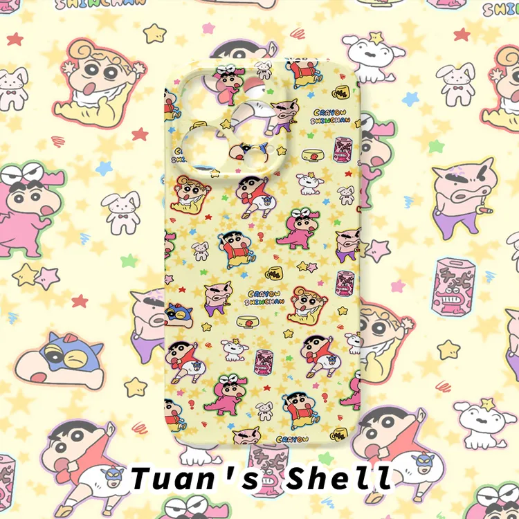 蜡笔小新菲林软壳适用苹果VIVO华为OPPO小米荣耀一加卡通手机壳