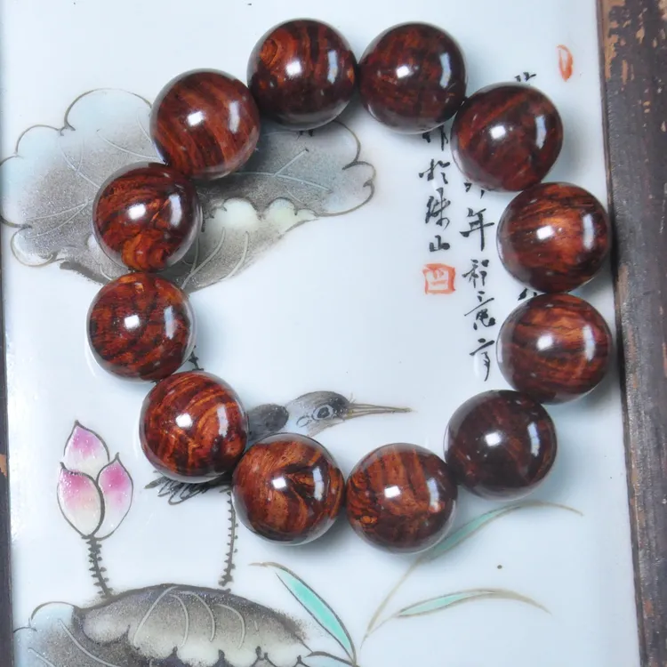 海南黄花梨降香黄檀2.0CM西部中油特色款手串KA (多样性发一) C1