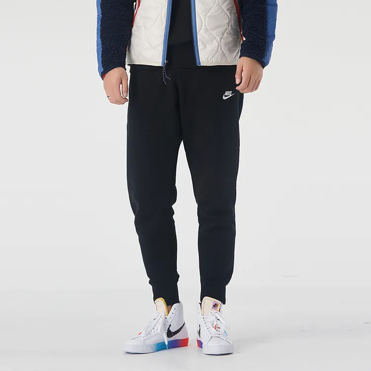 耐克针织长裤男装秋冬加绒束脚运动裤加厚保暖休闲裤子BV2672-010