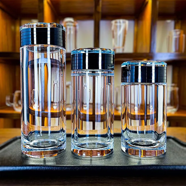 东海一号原石原矿水晶杯老师傅打磨车载杯办公水杯大容量礼盒装