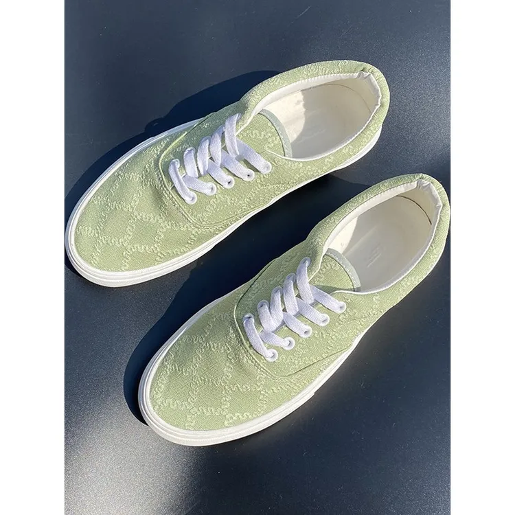 大鹅故乡2025夏季新款绿色男款帆布鞋透气大码男鞋百搭男生鞋子休