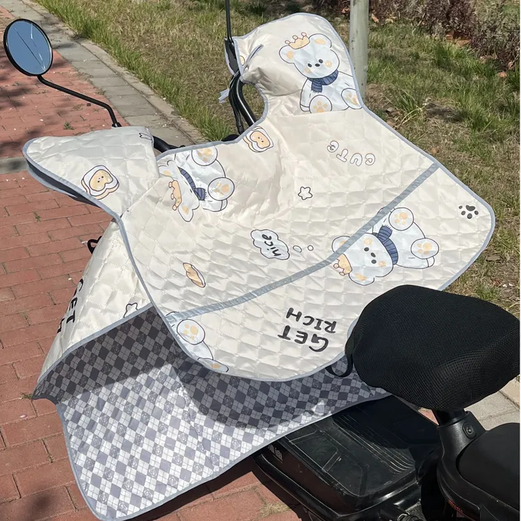 电动车挡风被夏季防紫外线骑行防晒隔热薄款电瓶摩托车加大防风罩