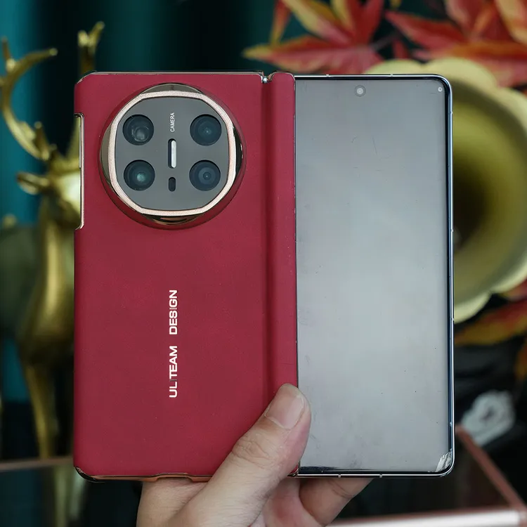 适用华为Mate x6/X5/X3折叠屏手机壳双中轴素皮全包镜头防摔